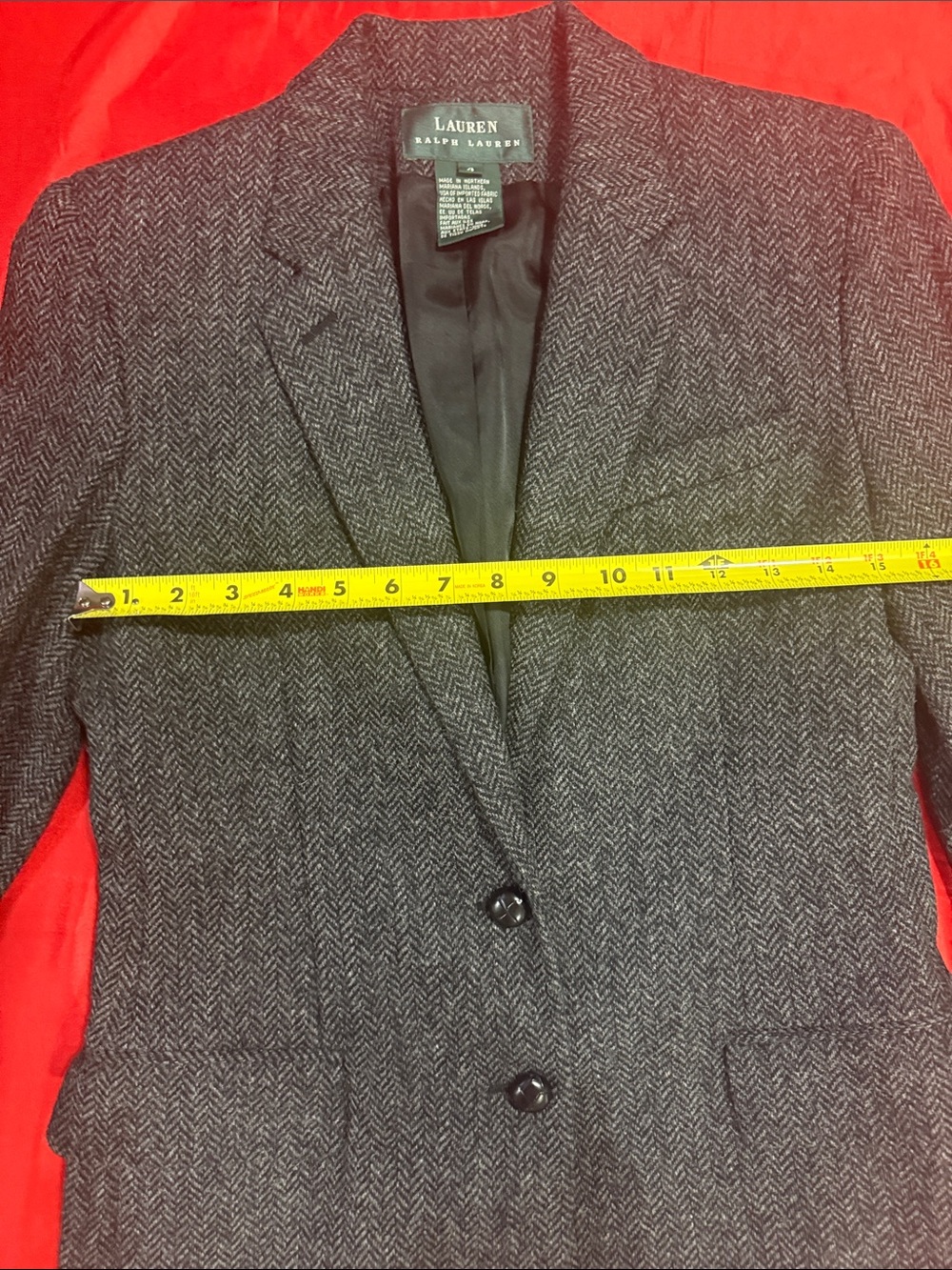 WOW POSHMARK - Lauren Ralph Lauren Herringbone Blazer - Picture 6 of 8